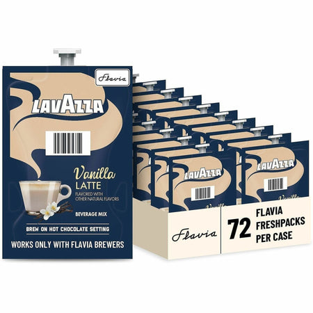 Lavazza Freshpack Latte Freshpacks - 0.5 oz - Vanilla - 72 / Carton - Coffee