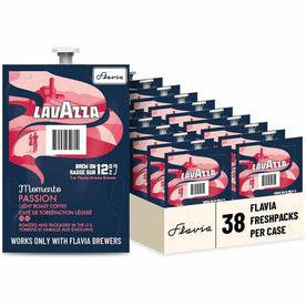 Lavazza Freshpack Momento Series Coffee - Compatible with Flavia Aroma - Light - Passion - 38 / Carton