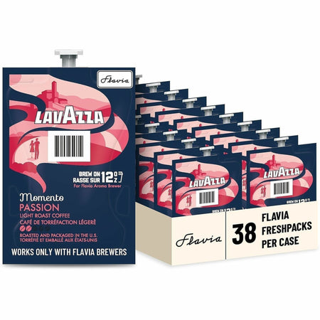 Lavazza Freshpack Momento Series Coffee - Compatible with Flavia Aroma - Light - Passion - 38 / Carton