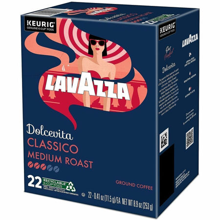 Lavazza K-Cup, Pod, Ground Dolcevita Classico K-Cup Coffee Pods - Left