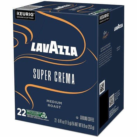 Lavazza K-Cup, Pod, Ground Super Crema K-Cup Coffee Pods - Left