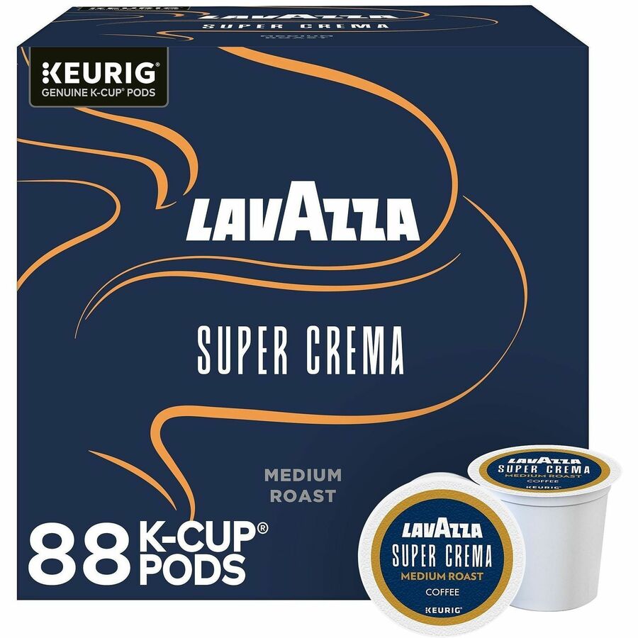 Lavazza K-Cup, Pod, Ground Super Crema K-Cup Coffee Pods - Front