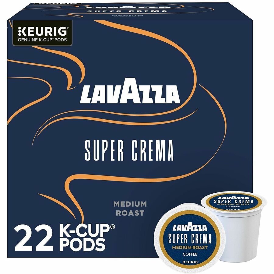 Lavazza K-Cup, Pod, Ground Super Crema K-Cup Coffee Pods - Front