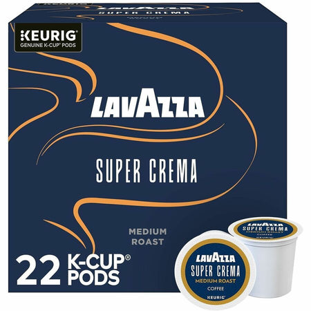 Lavazza K-Cup, Pod, Ground Super Crema K-Cup Coffee Pods - Front