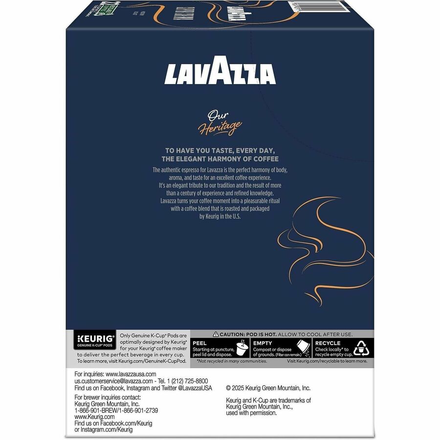 Lavazza K-Cup, Pod, Ground Super Crema K-Cup Coffee Pods - Right