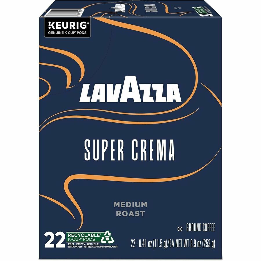 Lavazza K-Cup, Pod, Ground Super Crema K-Cup Coffee Pods - Right