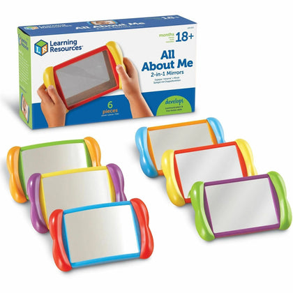 Learning Resources All About Me 2-in-1 Mirrors: Interactive Mirror Toy for & Fun - Toys Blocks
