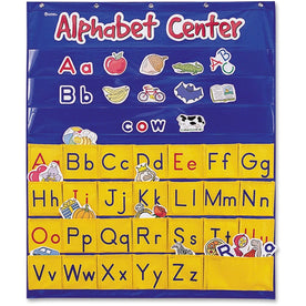 Learning Resources Alphabet Center Pocket Chart - Skill Learning: Picture Words Word Building - Charts & Accessories