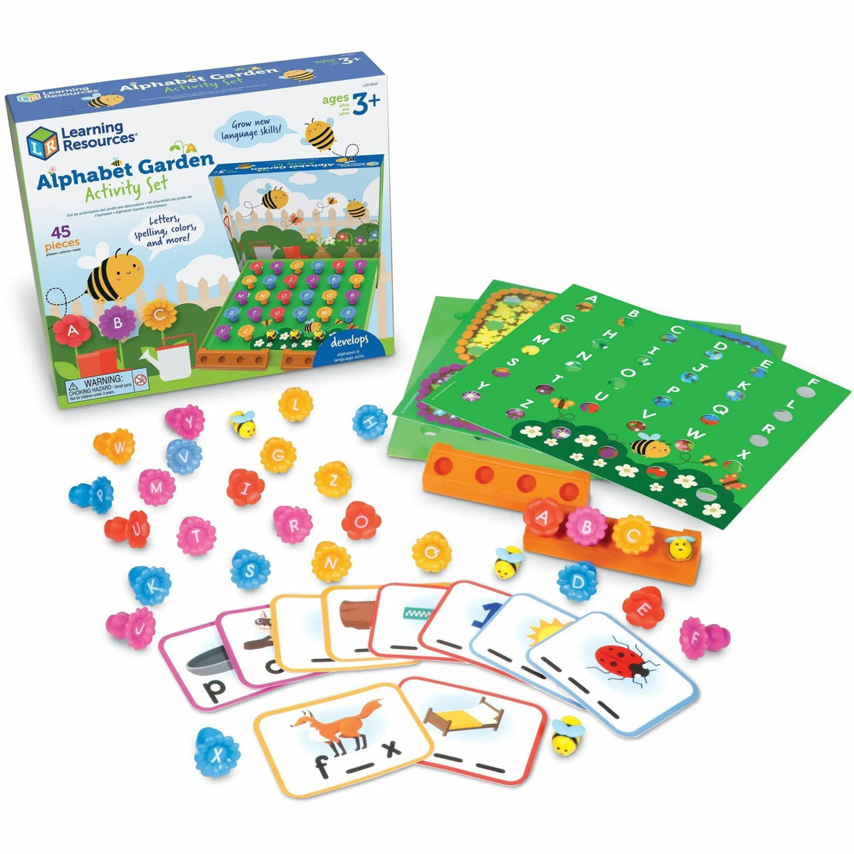 Learning Resources Alphabet Garden Activity Set: Early Kit for Letter Recognition Sorting and More - Books & Activities