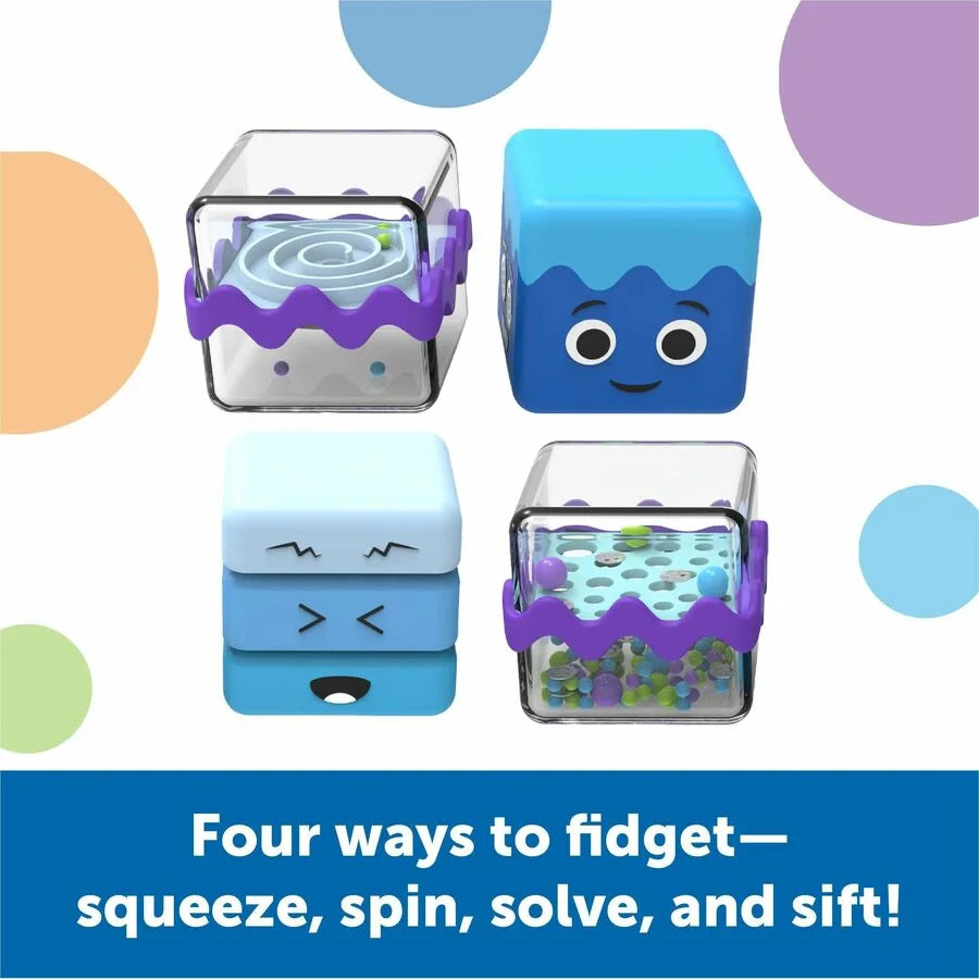 Learning Resources Cool Down Cubes: Sensory Fidget Set for - 5-Piece Multi Toy - Toys & Blocks