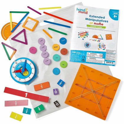 Learning Resources Extended Manipulative Home Kit - Develop Skills - Ages 8+ - Books & Activities