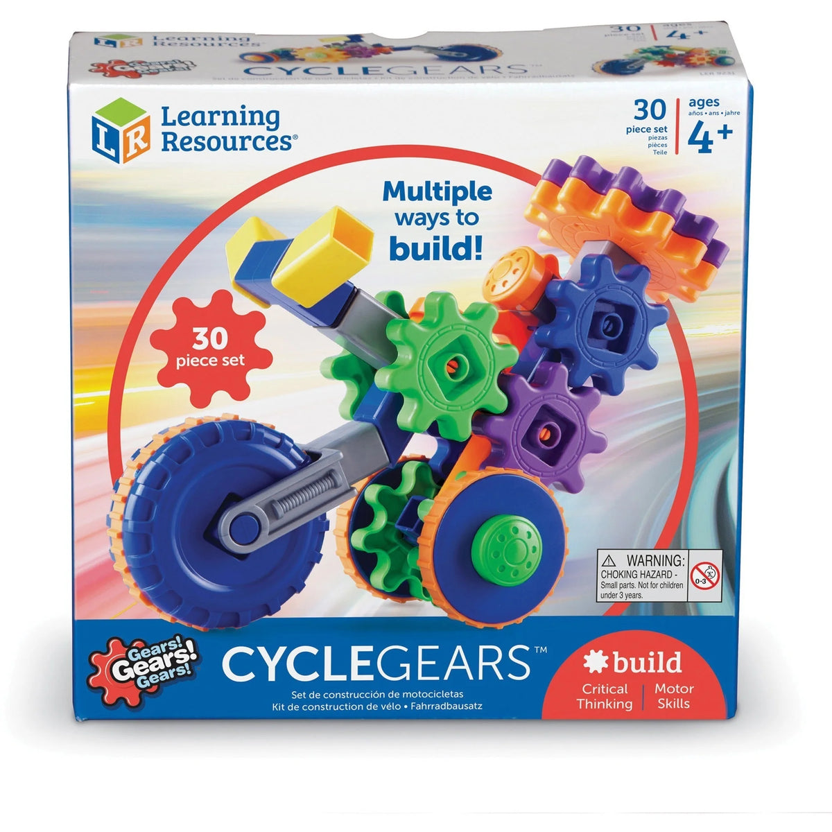Learning Resources Gears! Cycle Building Kit - Educational Set - Toys & Blocks