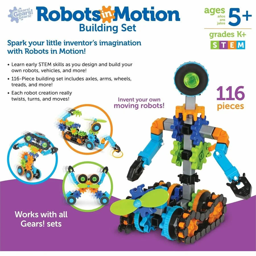 Learning Resources Gears! Robots in Motion - Educational Robotics Toy - Toys & Blocks
