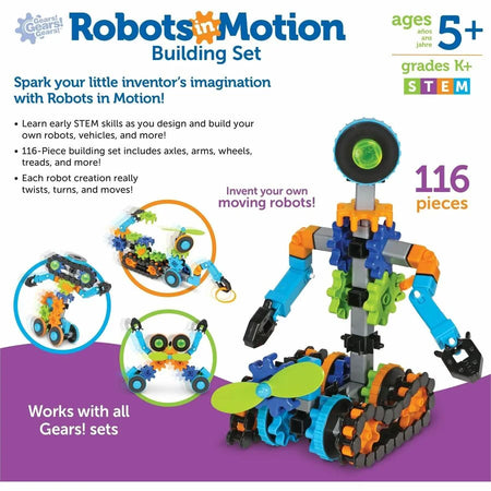 Learning Resources Gears! Robots in Motion - Educational Robotics Toy - Toys & Blocks