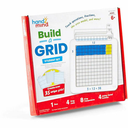 Learning Resources Hand2Mind Math Grid Activity Set - Develop Skills with Fractions Graphing Decimals and More - Books