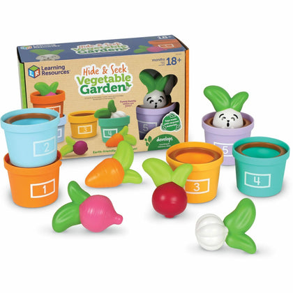 Learning Resources Hide and Seek Vegetable Garden Toy - Fun for 18 Months & Up - Toys Blocks
