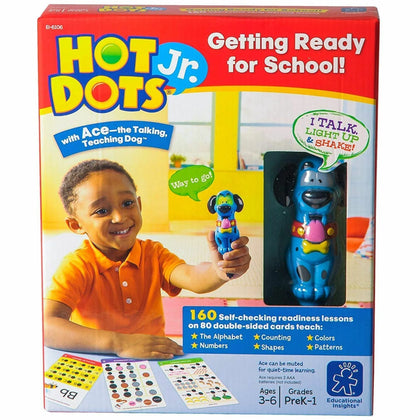Learning Resources Hot Dots Jr School Set: Engaging for Ages 4-6 - Books & Activities