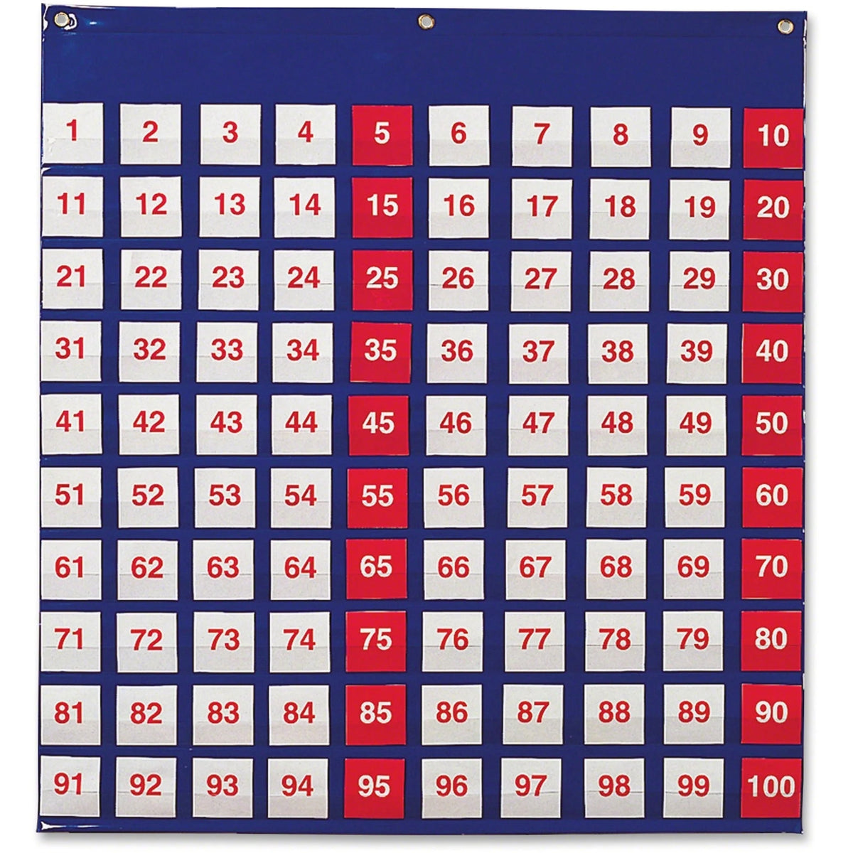 Learning Resources Hundred Pocket Chart - Counting Odd & Even Numbers - Educational Math Tool - Charts Accessories
