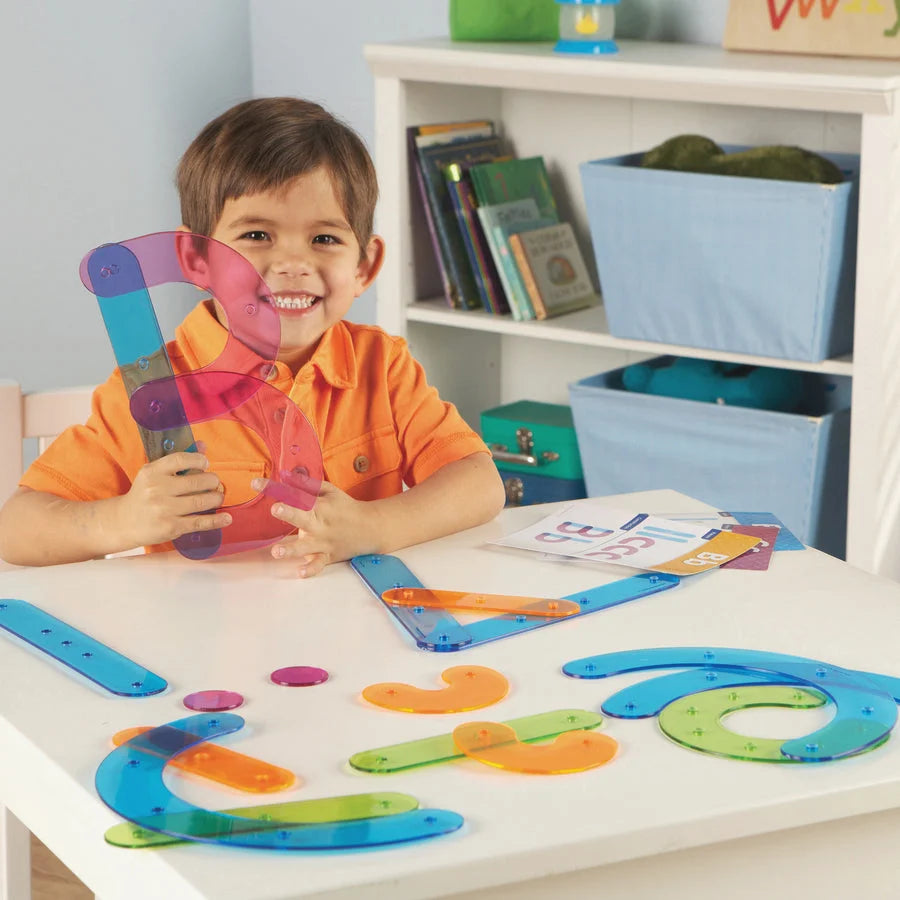 Learning Resources Letter Construction Set: Fun Educational Toy for Recognition & Math Skills - Toys Blocks