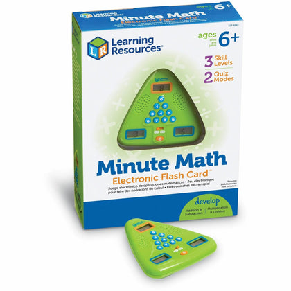 Learning Resources Minute Math Electronic Flash Card - Improve Skills - Cards