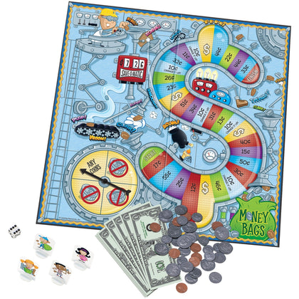 Learning Resources Money Bags Coin Value Game - Classic Educational for 2 to 4 Players - Games & Puzzles