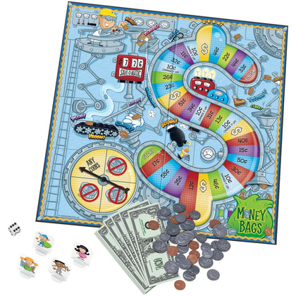 Learning Resources Money Bags Coin Value Game - Classic Educational for 2 to 4 Players - Games & Puzzles