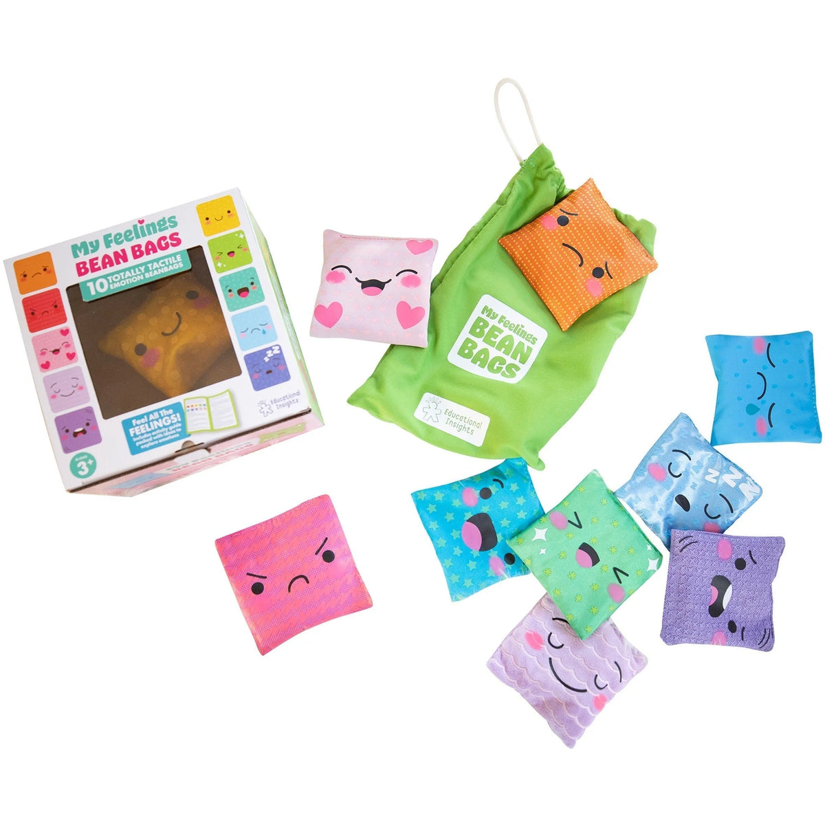 Learning Resources My Feelings Beanbag Set - Explore Emotions in Multicolor - Books & Activities