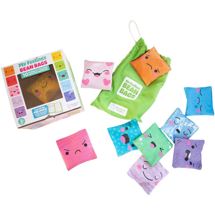 Learning Resources My Feelings Beanbag Set - Explore Emotions in Multicolor - Books & Activities