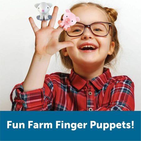 Learning Resources Peekaboo Farm Playset - Fun for Ages 18 Months & Up - Toys Blocks