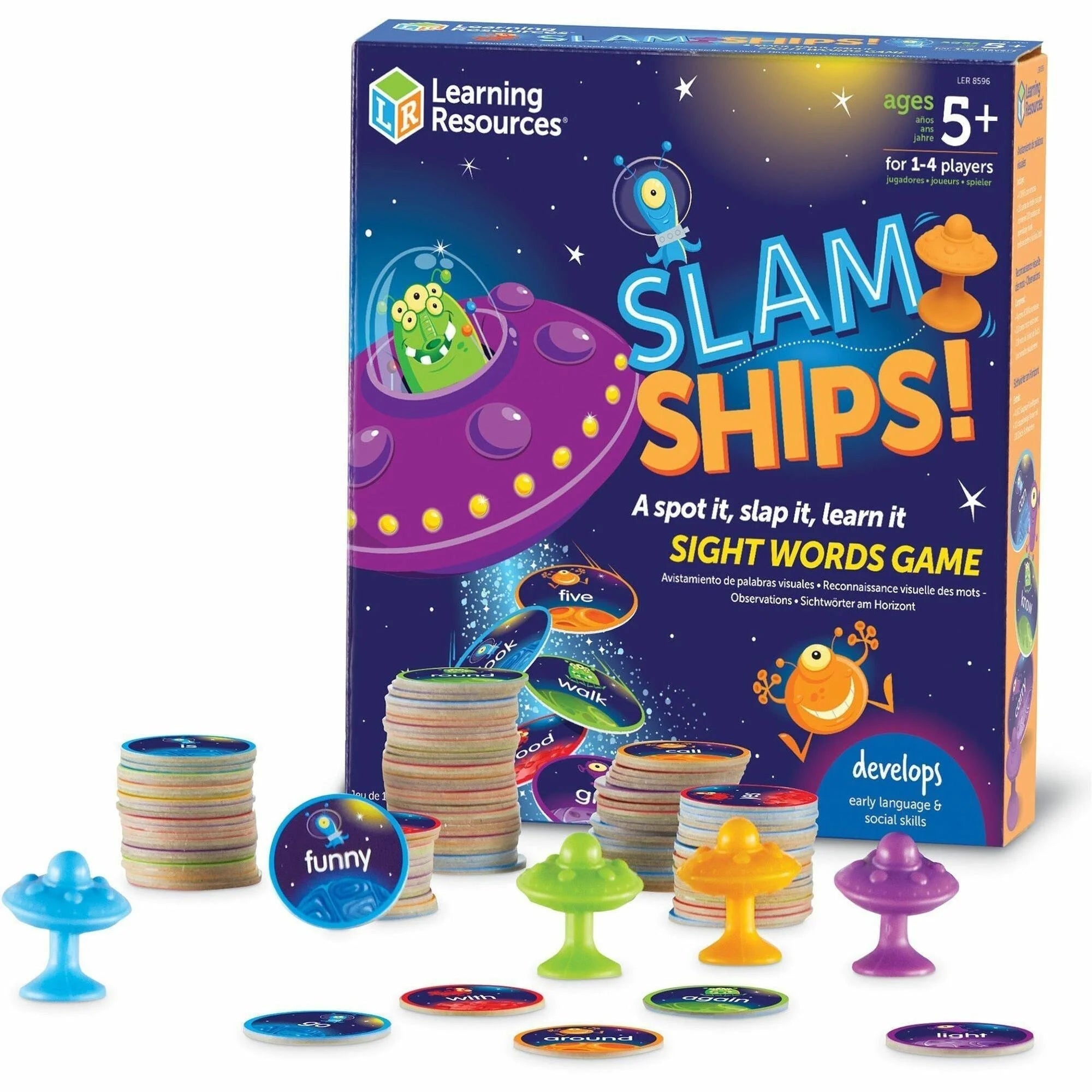 Learning Resources Slam Ships! Sight Words Game - Educational Toy - Games & Puzzles
