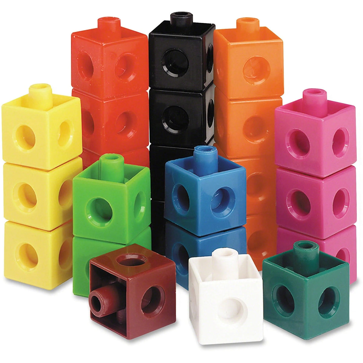 Learning Resources Snap Cubes Set of 100 - Colorful Building Blocks for Ages 5+ - Toys &
