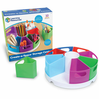 Learning Resources Storage Center: 10-Piece Organizer for Multi-Use - 4.60’’ x 12’’ - Classroom Organizers