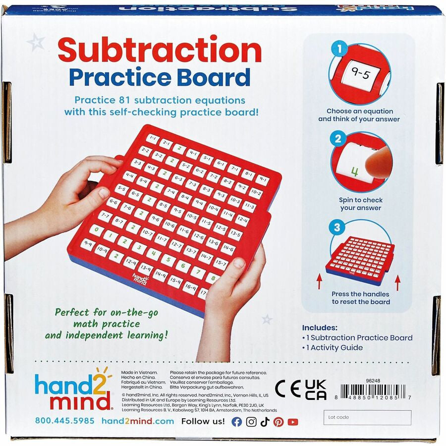Learning Resources Subtraction Skills Practice Board - Interactive - Boards & Supplies