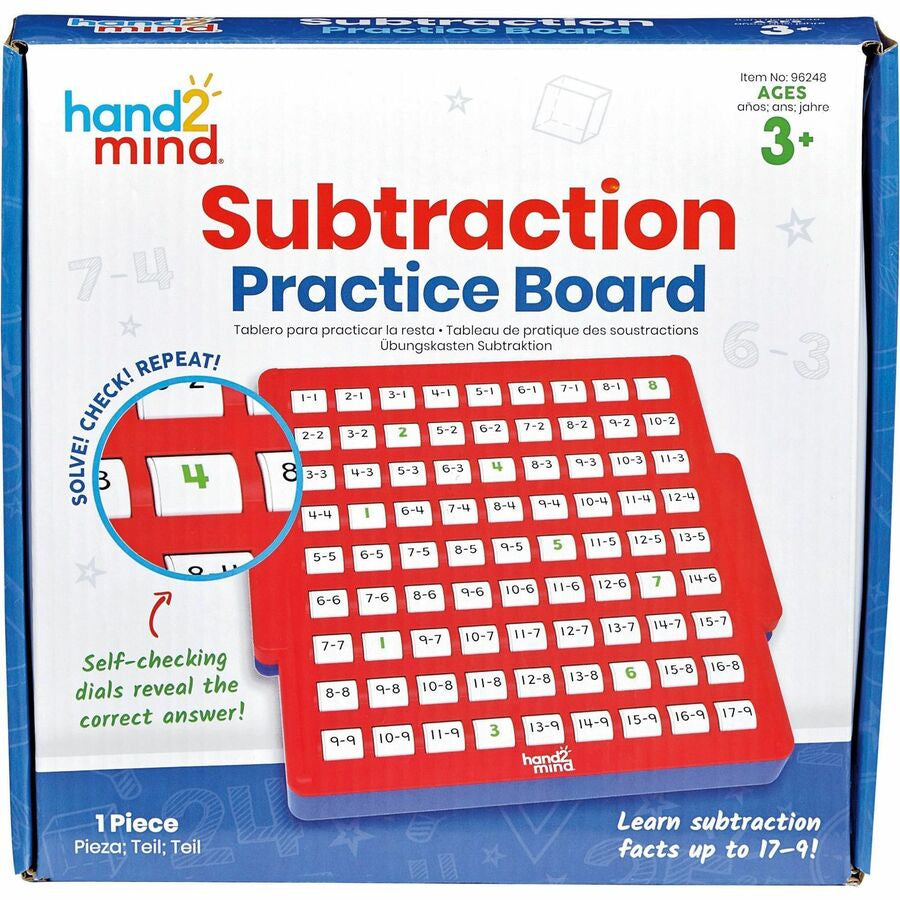 Learning Resources Subtraction Skills Practice Board - Interactive - Boards & Supplies