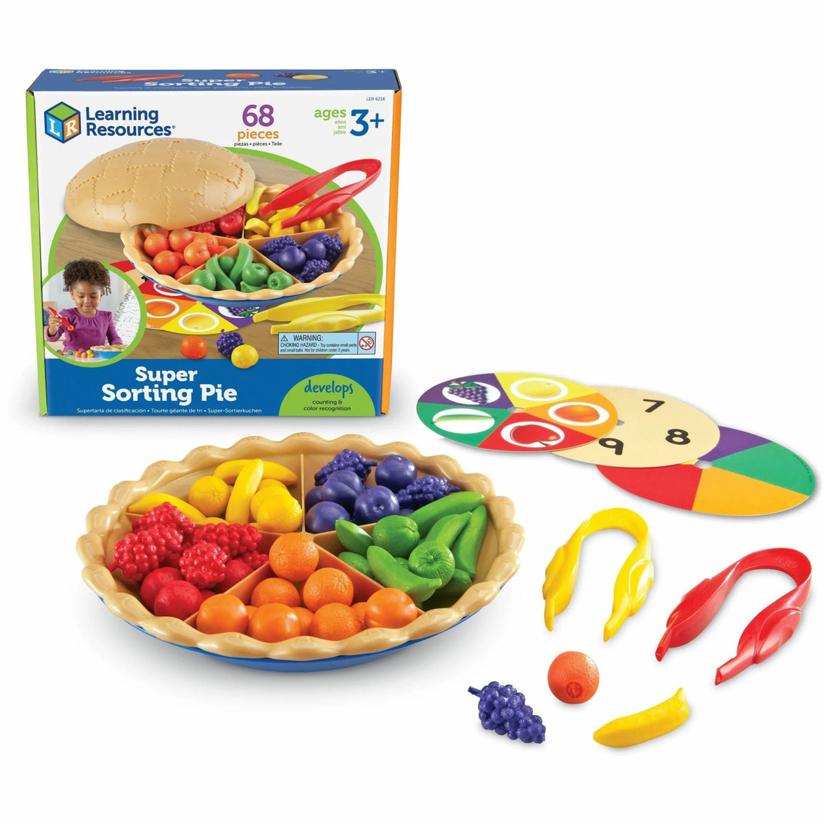 Learning Resources Super Sorting Pie: Play Kit for Ages 3+ - Multicolor - Books & Activities