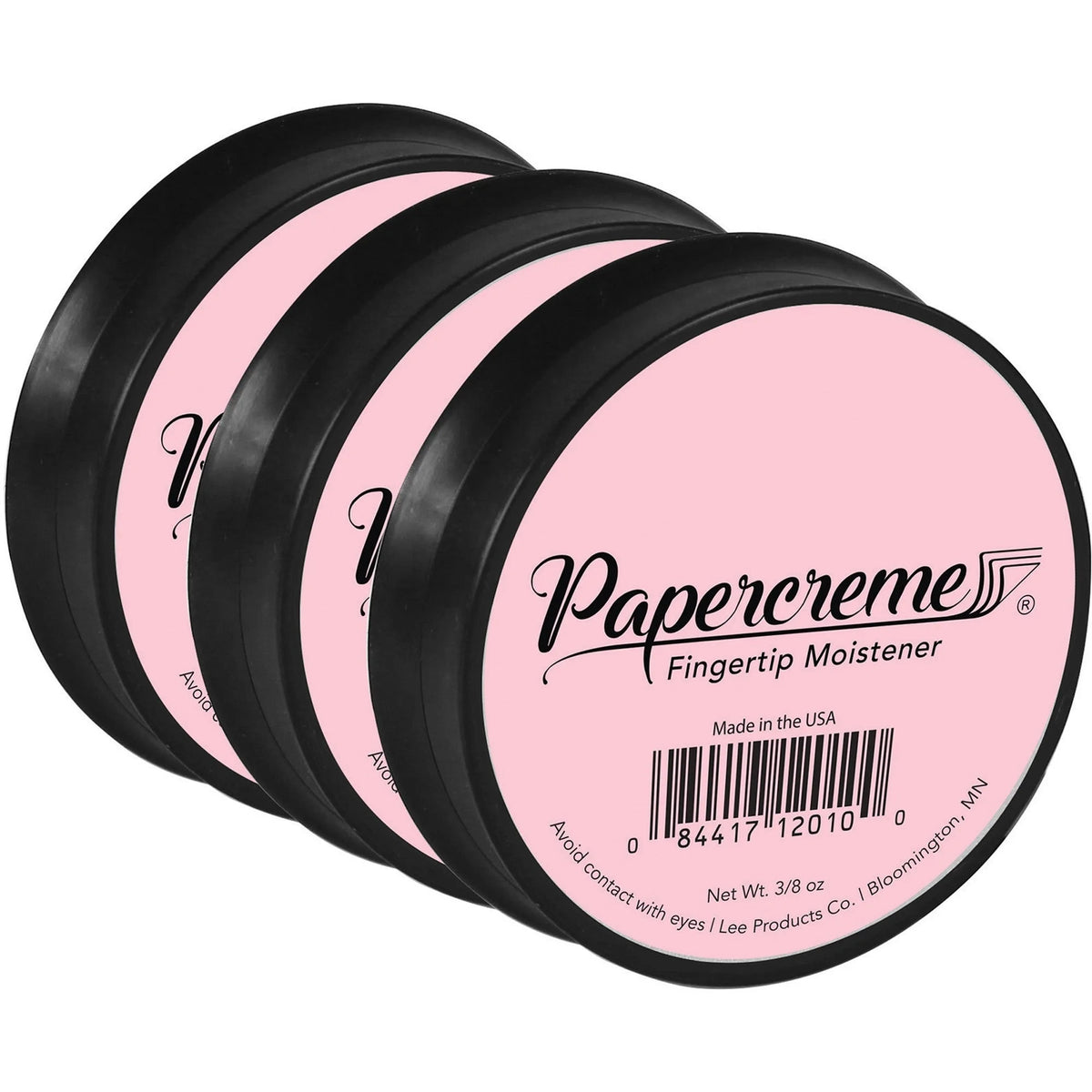 LEE Papercreme Fingertip Moistener: Light Pink Greaseless - 3/Pack - Packing Supplies
