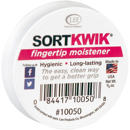 LEE Sortkwik Fingertip Moistener: White Odorless Stainingless - 1 Each - Mailroom Equipment & Supplies