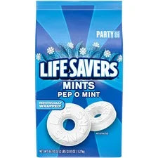 Life Savers Pep O Mint Hard Candy: Refreshing Peppermint Flavor - 2.81 lb Pack - Sweets