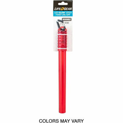 LifeGear LED Reusable Glow Stick: 3-Day Time - Assorted Colors - Flashlights