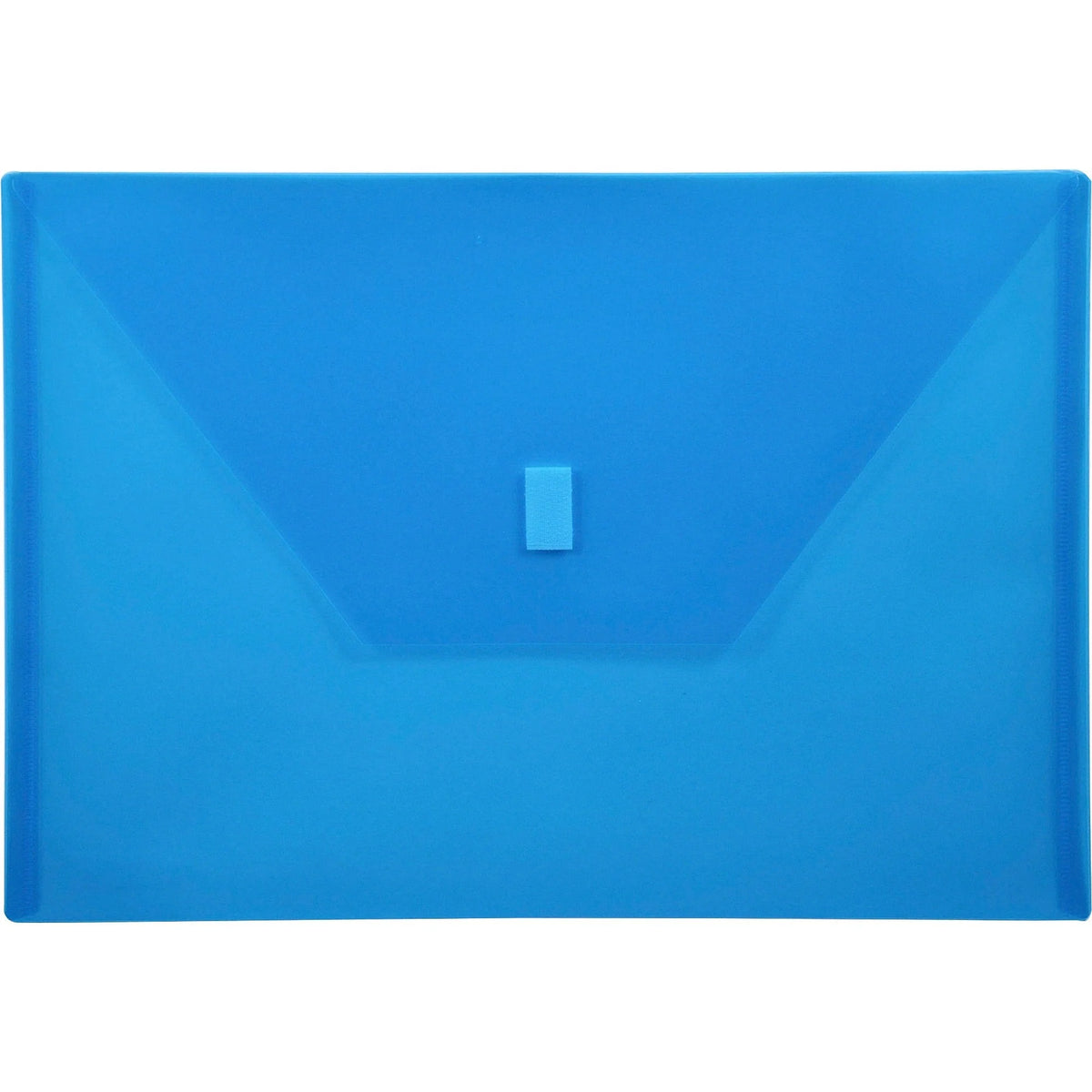 Lion A4 Recycled File Pocket: Blue Polypropylene Weatherproof Heavy Duty - Poly Envelopes