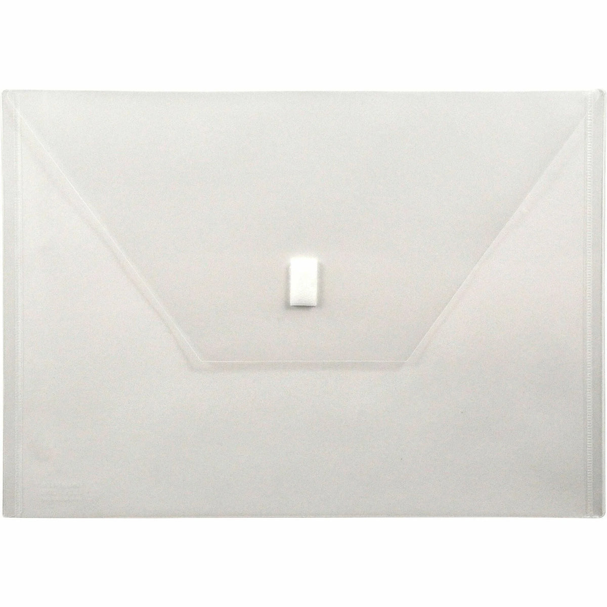 Lion A4 Recycled File Pocket: Clear Poly Weatherproof Hook & Loop Closure - Envelopes