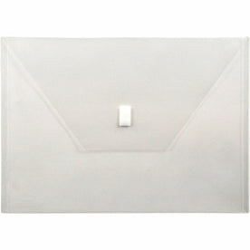 Lion A4 Recycled File Pocket: Clear Poly Weatherproof Hook & Loop Closure - Envelopes