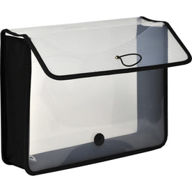 Lion EXPAND-N-FILE Letter File Wallet - 8 1/2’’ x 11’’ - 3’’ Expansion - Clear - 1 Each - Expanding Files