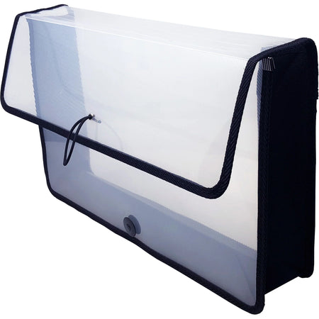 Lion EXPAND-N-FILE File Wallet: 3’’ Folder Capacity Clear - Expanding Files