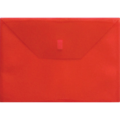 Lion Letter Recycled File Pocket: Transparent Red 180 Sheets - 20% - Poly Envelopes