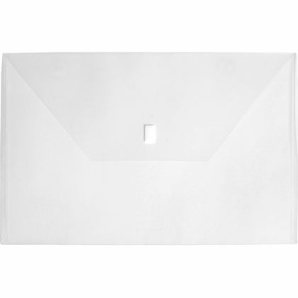 Lion Recycled Project File: 11x17 Poly Clear with Hook & Loop Closure - Filing Jackets Pockets