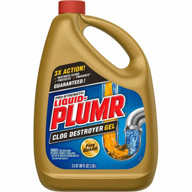 Liquid-Plumr Pro-Strength Clog Destroyer Gel - Multipurpose 80 fl oz - 6/Carton - Drain Cleaners