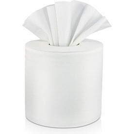 Livi Center-Pull Towels: 2-Ply 605 Sheets White - 6 Rolls/Case - Paper Towels