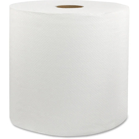 Livi Solaris Paper Hardwound Towels - 1 Ply - 8’’ x 800 ft - White - Virgin Fiber - 6 / Carton