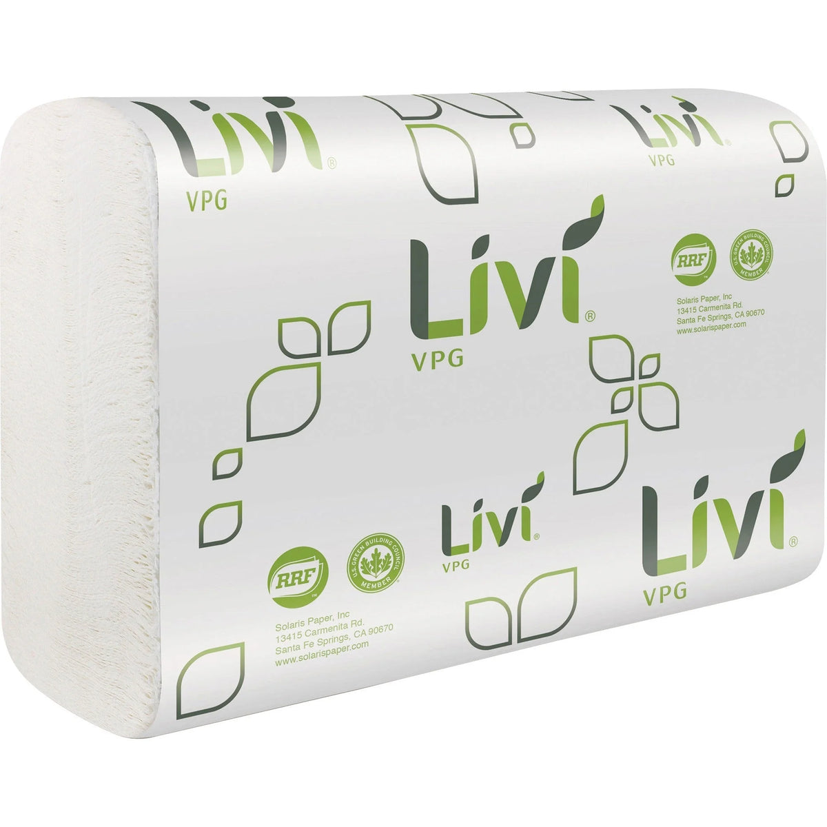 Livi VPG MultiFold Towel: 1-Ply White Paper Virgin Fiber - 250/Pack - Towels